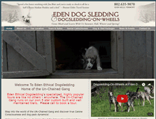 Tablet Screenshot of edendogsledding.com